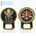 High quality personalized custom metal embossed 3D enamel souvenir land air team us navy seals challenge coin